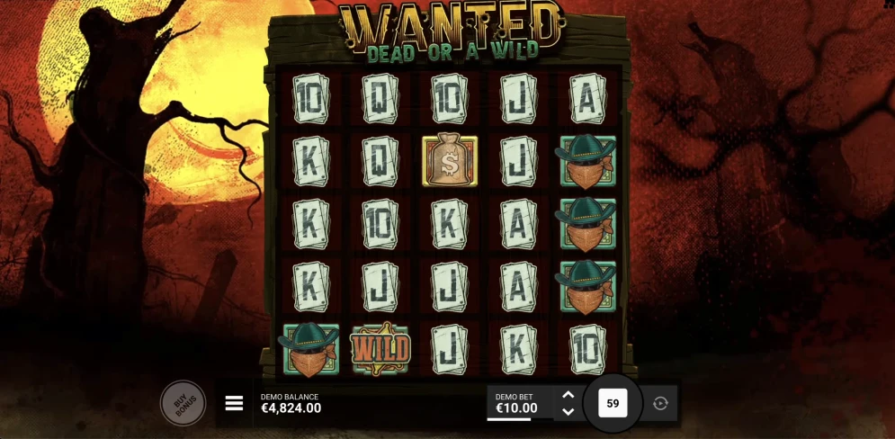 Wanted Dead Or A Wild Slot
